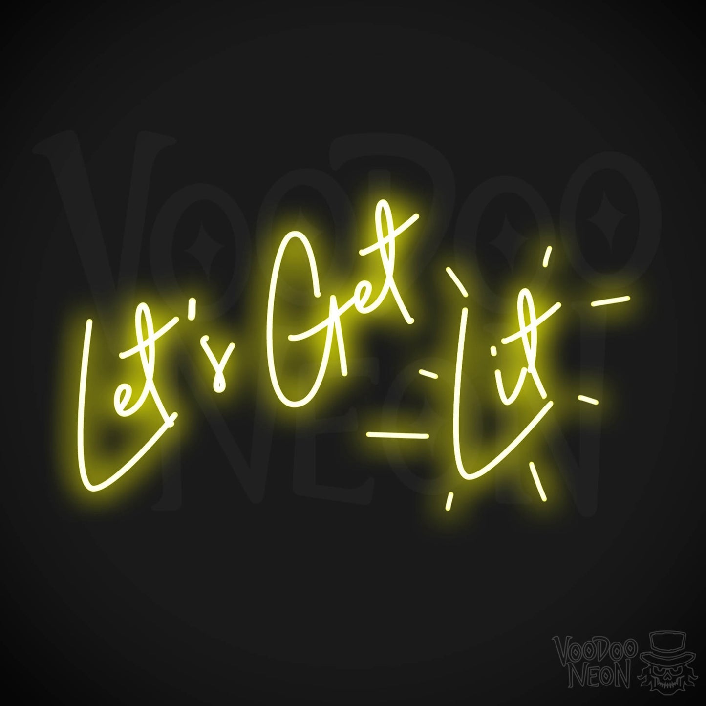 Lets Get Lit LED Neon - Yellow