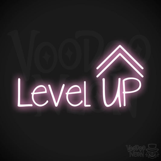 Level Up LED Neon - Light Pink