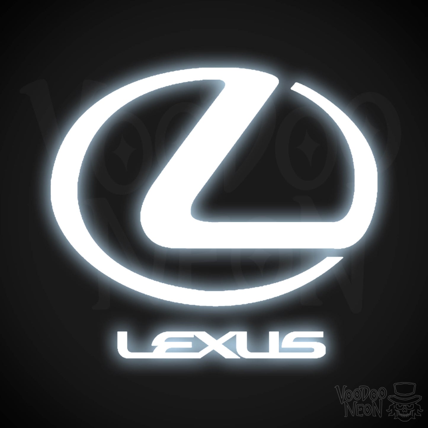 Lexus Neon Sign - Neon Lexus Sign - Lexus Logo Wall Art - Color Cool White