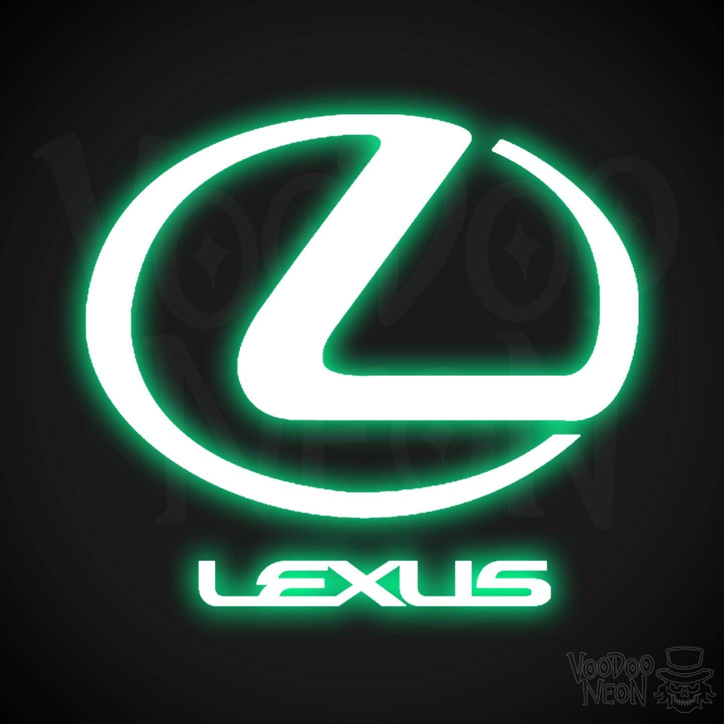 Lexus Neon Sign - Neon Lexus Sign - Lexus Logo Wall Art - Color Green