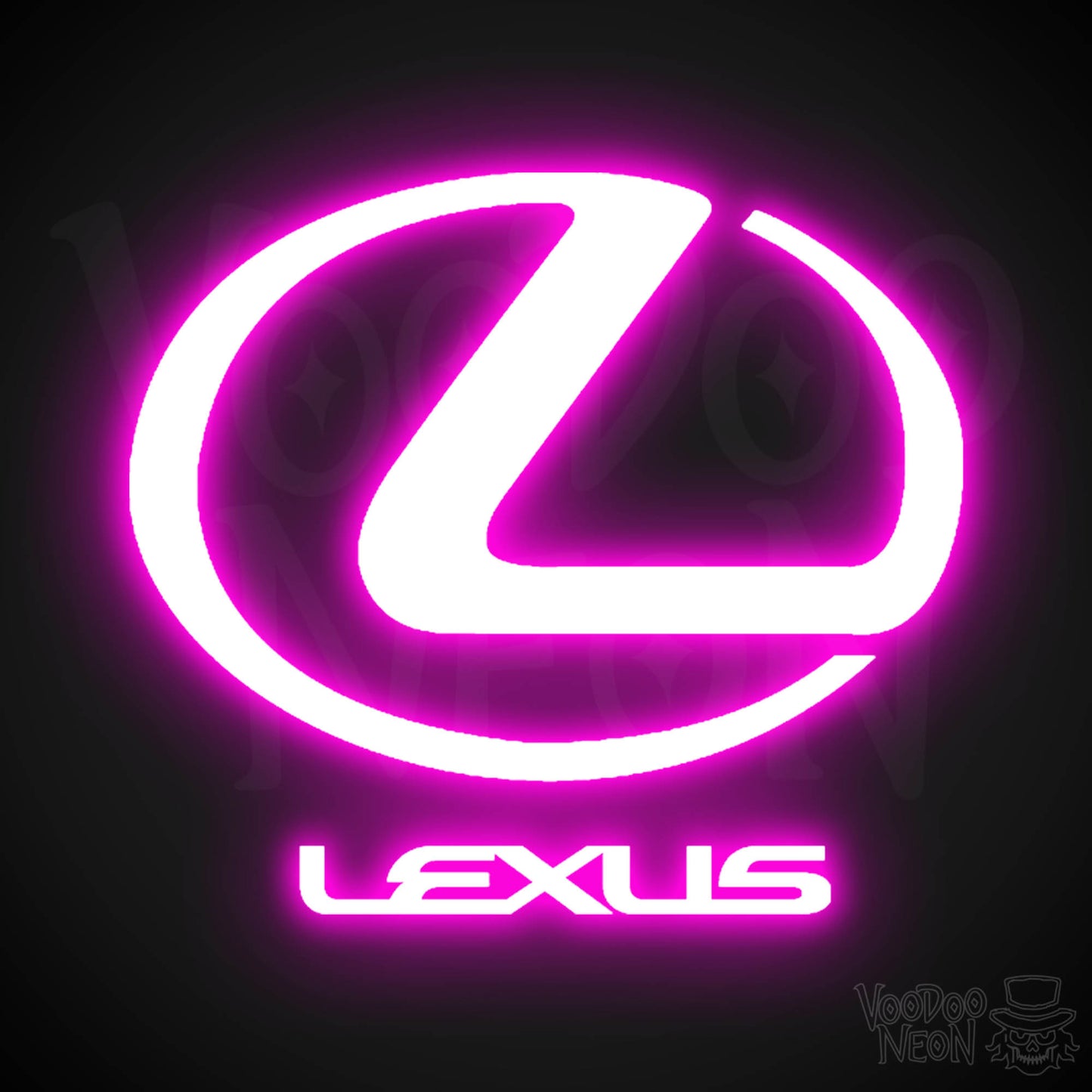 Lexus Neon Sign - Neon Lexus Sign - Lexus Logo Wall Art - Color Pink