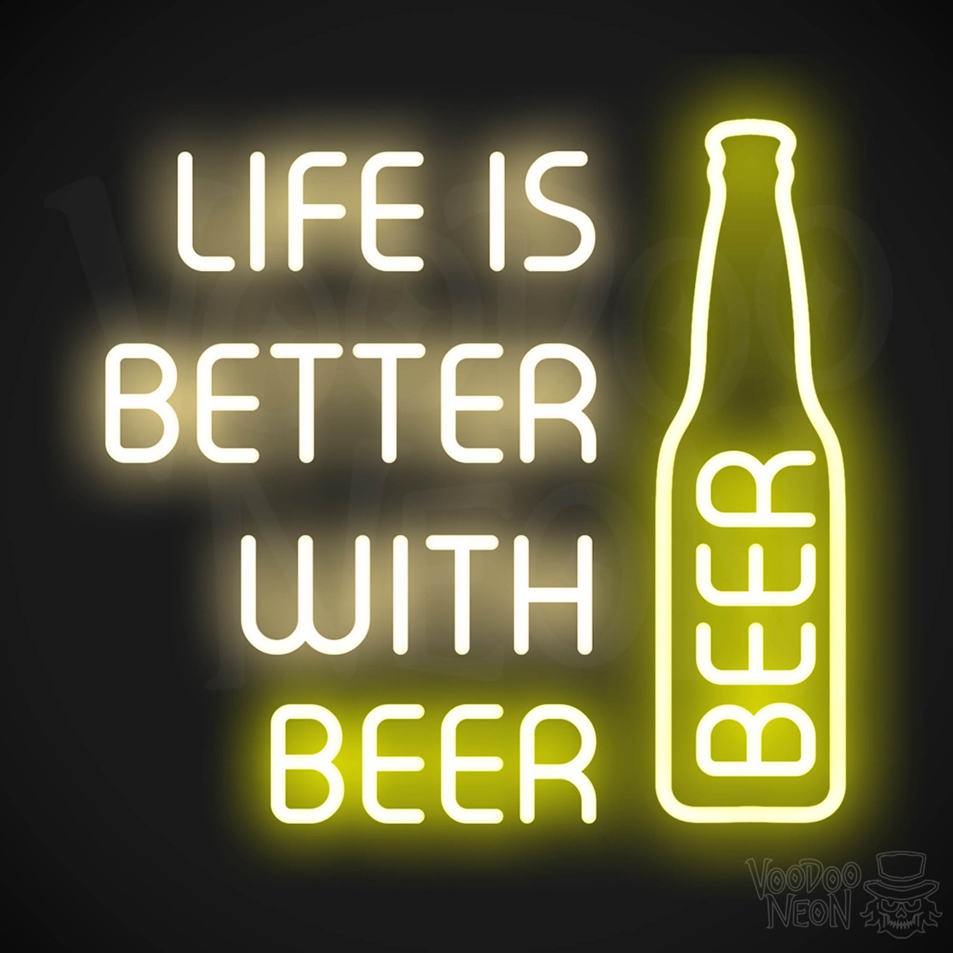 Life Is Better With Beer LED Neon - Multi-Color