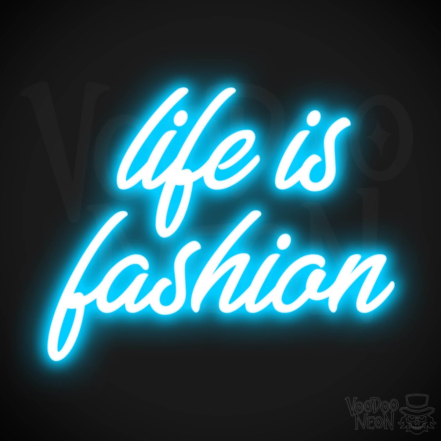 Life Is Fashion LED Neon - Dark Blue