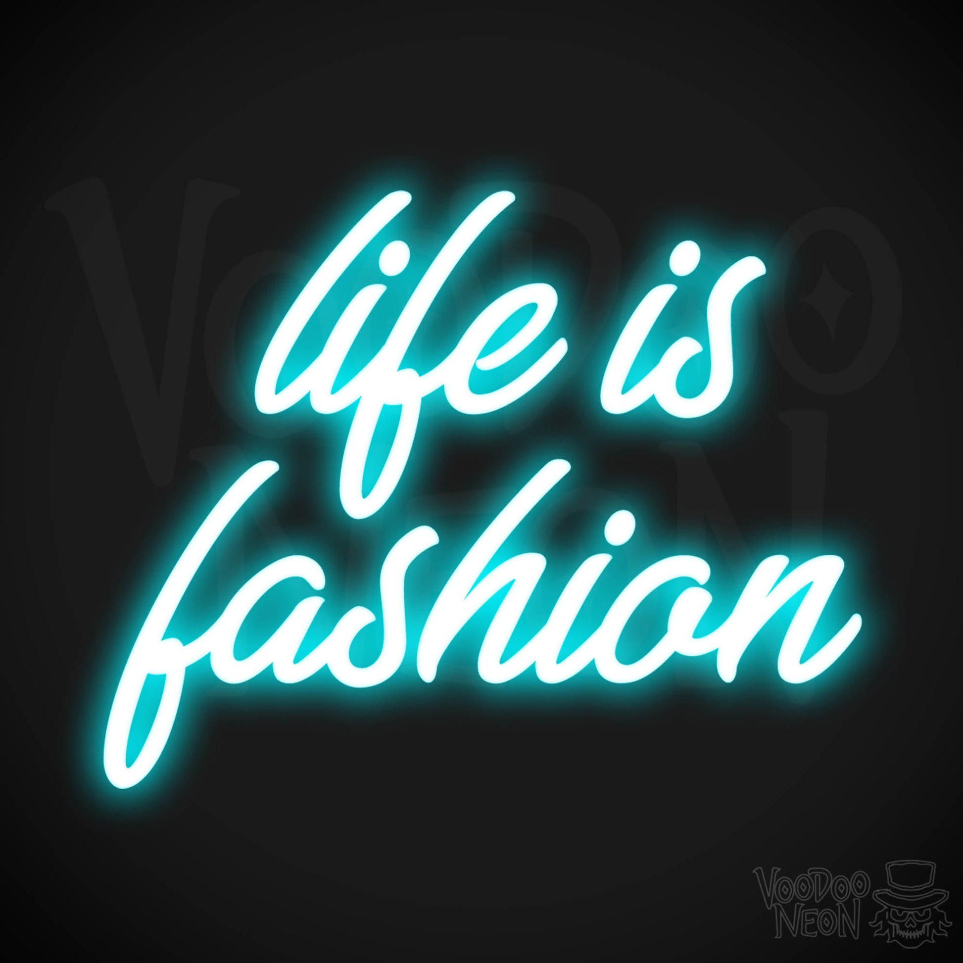 Life Is Fashion LED Neon - Ice Blue