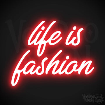 Life Is Fashion LED Neon - Red