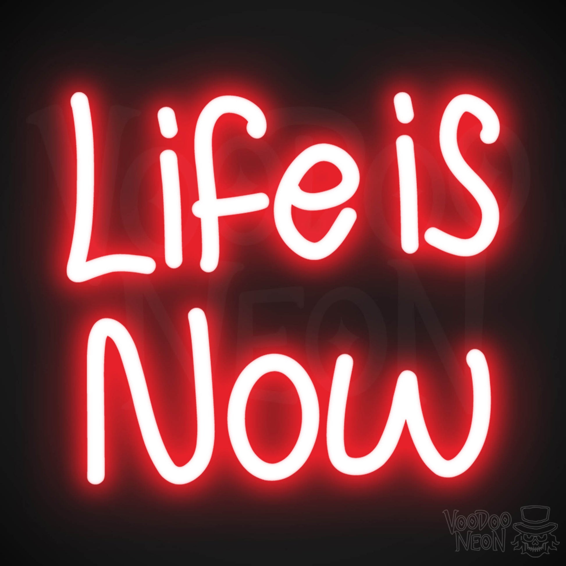 Life Is Now LED Neon - Red