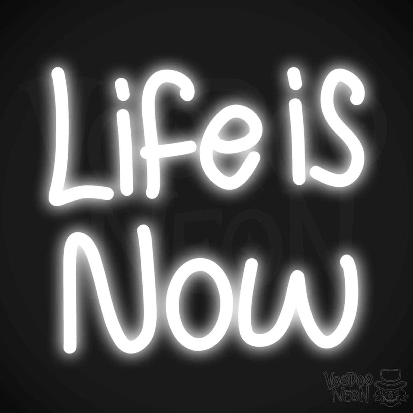 Life Is Now LED Neon - White