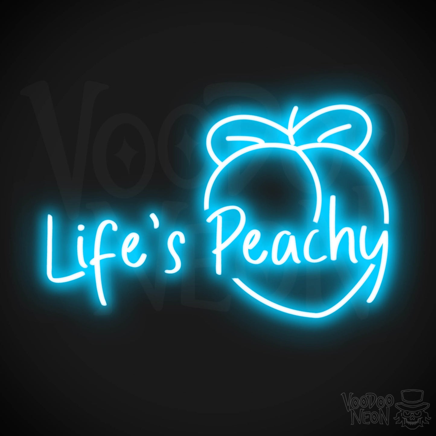 Life's Peachy LED Neon - Dark Blue