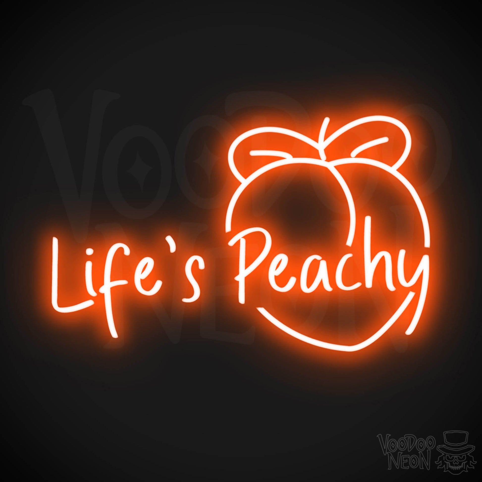 Life's Peachy LED Neon - Orange