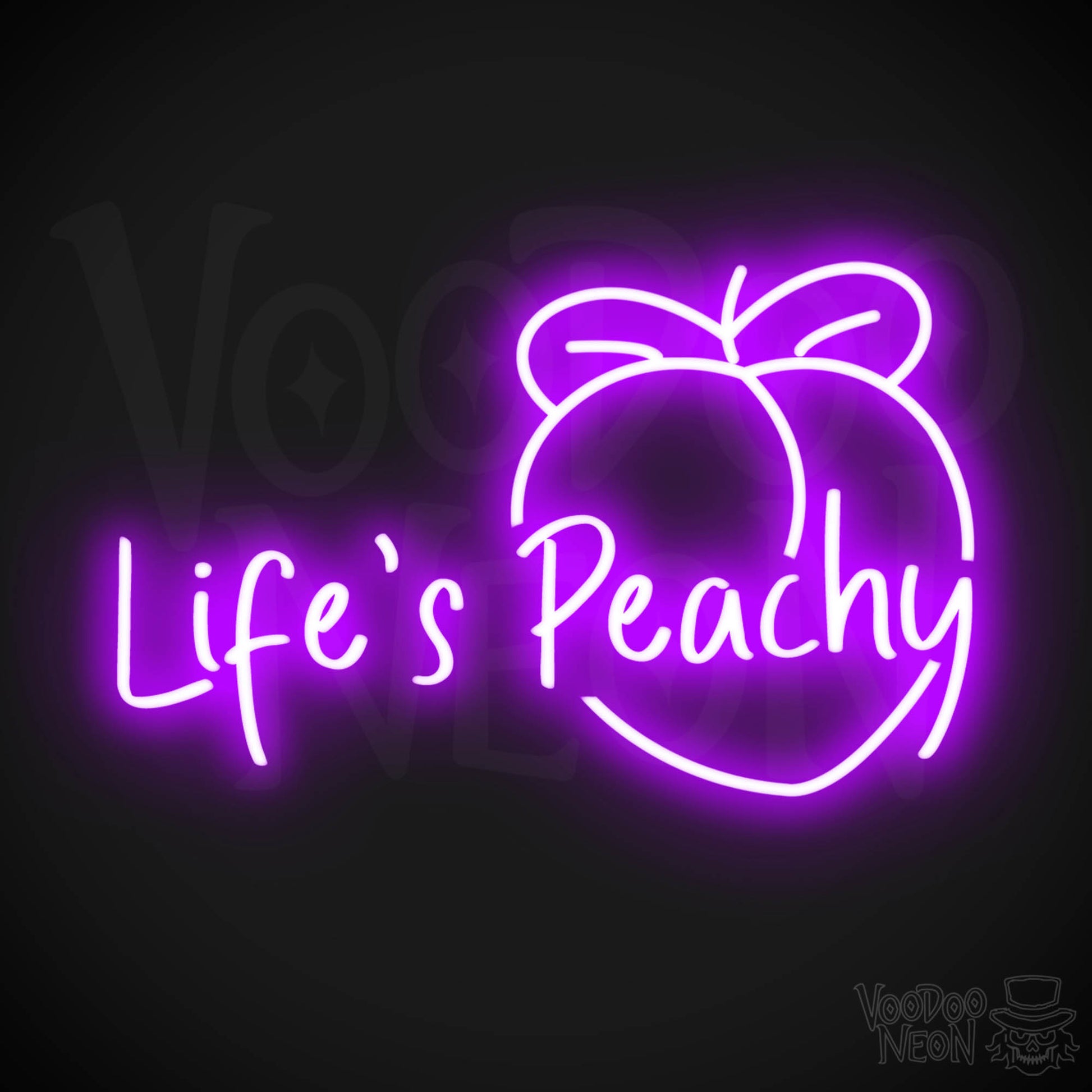 Life's Peachy LED Neon - Purple
