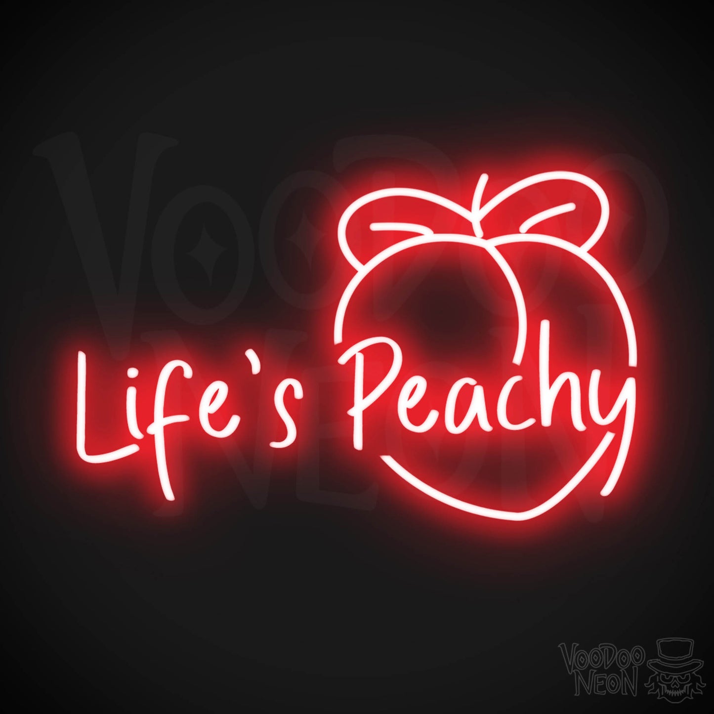 Life's Peachy LED Neon - Red