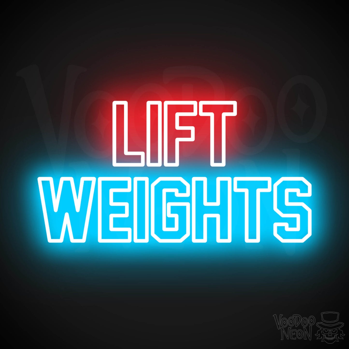 Lift Weights Neon Sign - Multi-Color