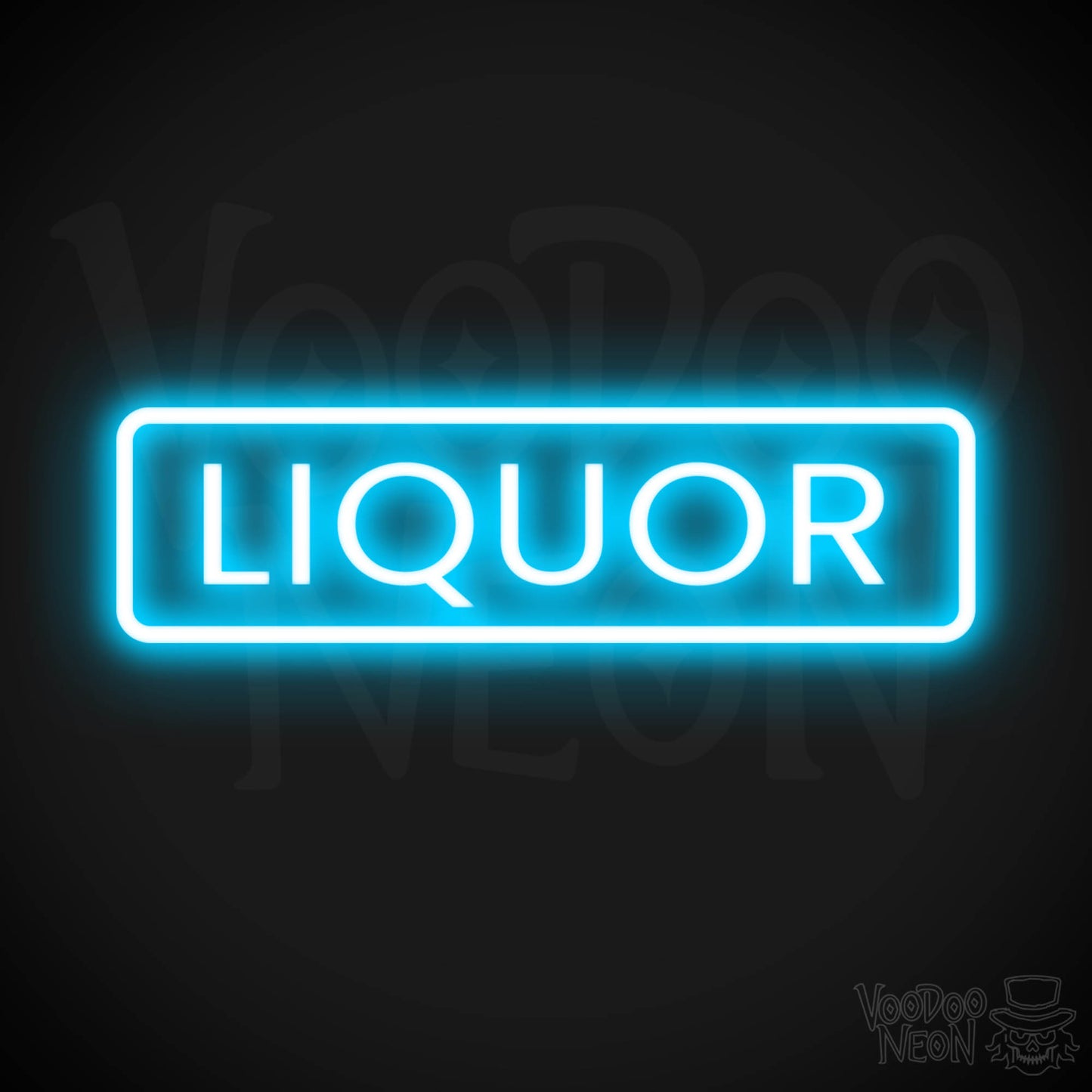 Liquor Store LED Neon - Dark Blue