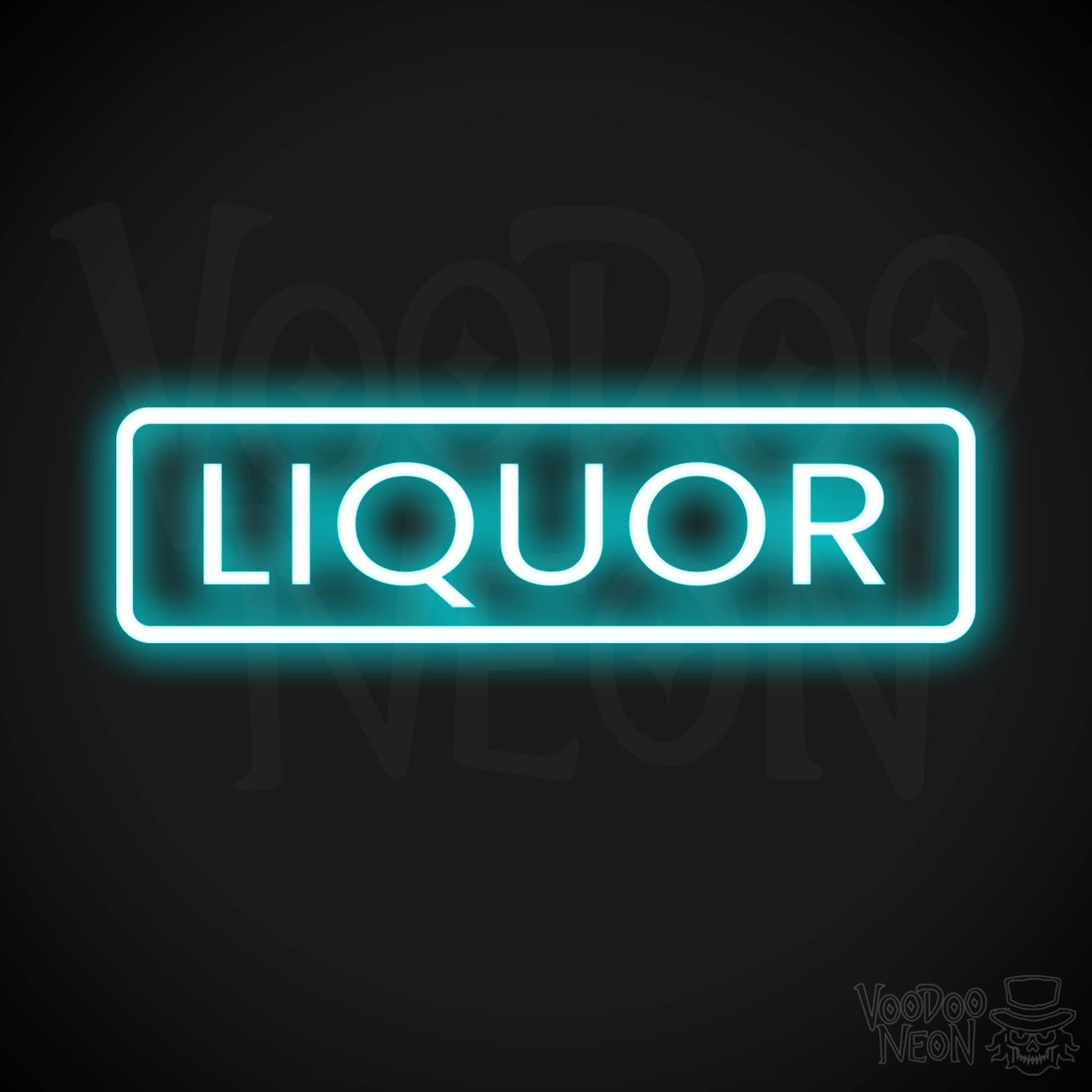 Liquor Store LED Neon - Ice Blue
