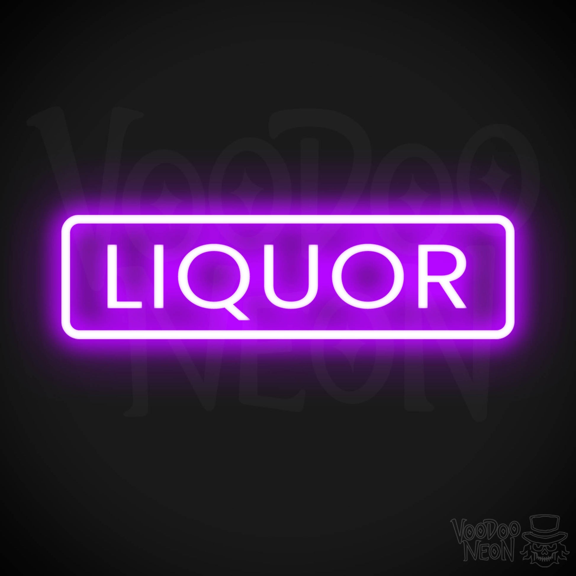 Liquor Store LED Neon - Purple