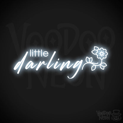 Little Darling Neon Sign - Neon Little Darling Sign - Color Cool White