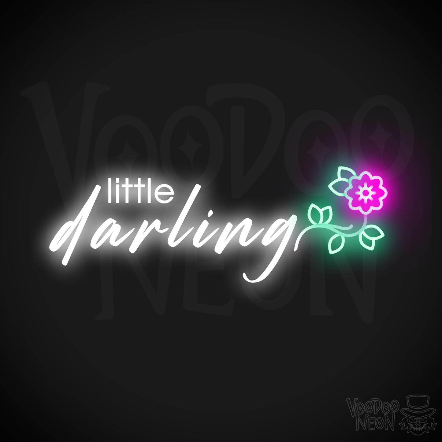 Little Darling Neon Sign - Neon Little Darling Sign - Color Multi-Color