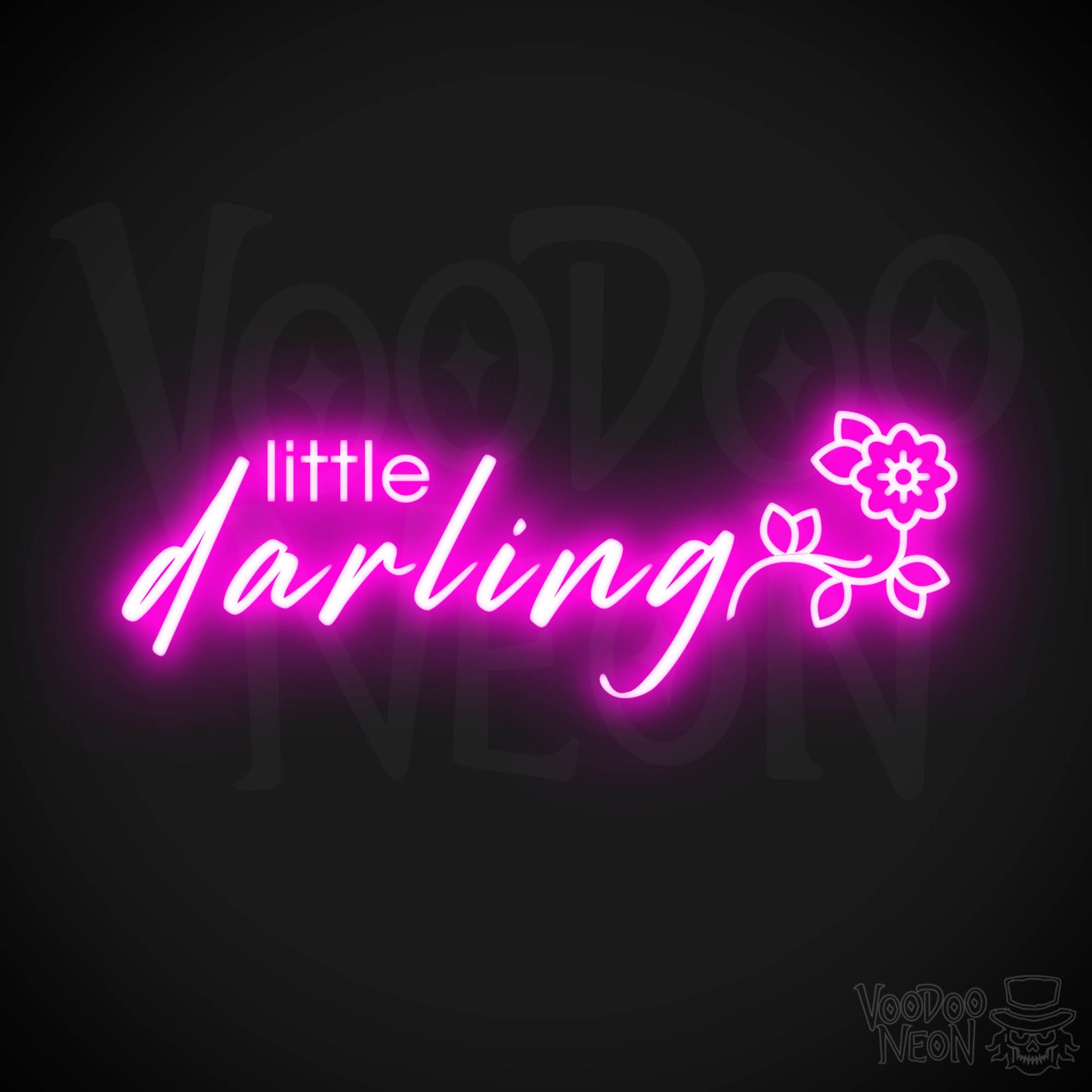 Little Darling Neon Sign - Neon Little Darling Sign - Color Pink