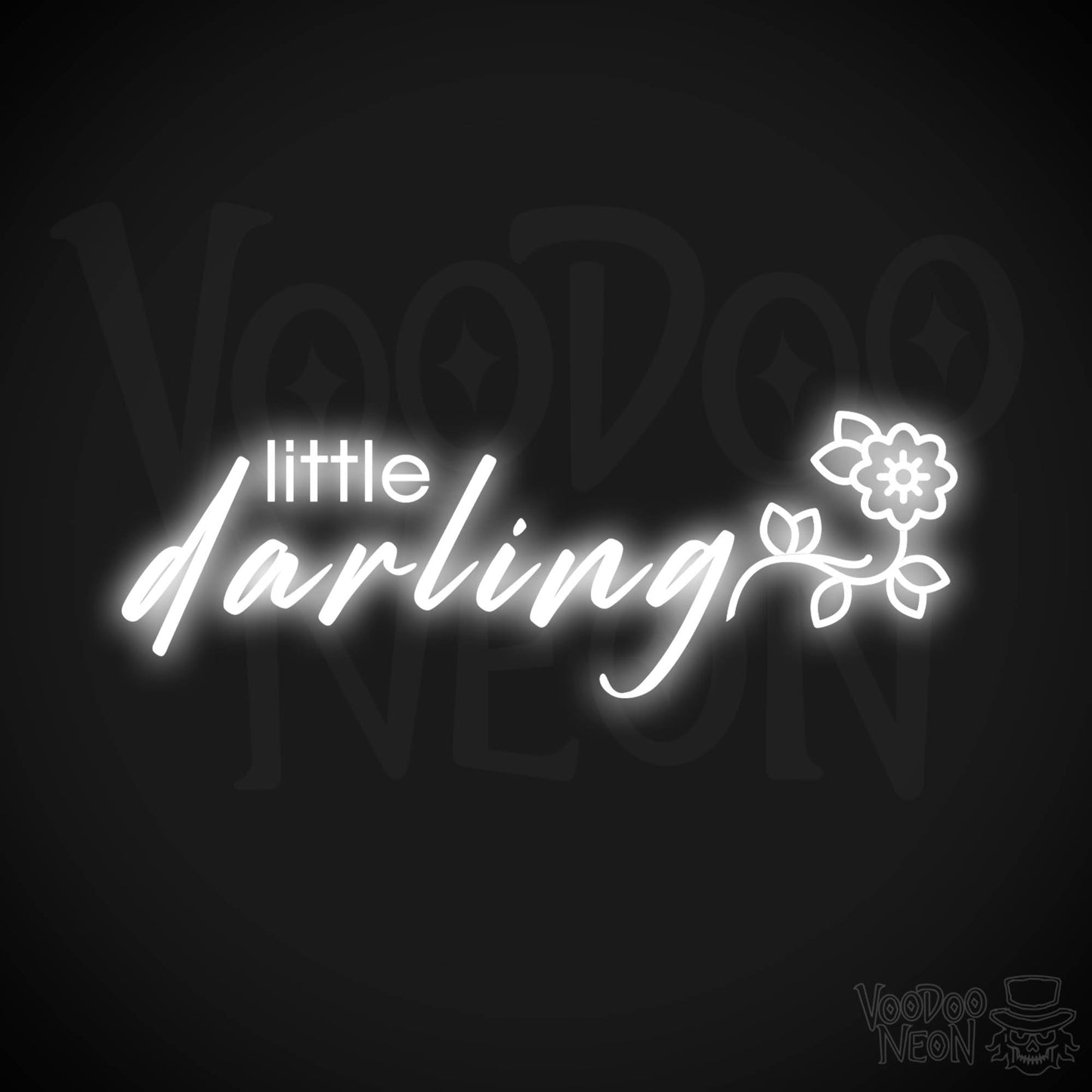 Little Darling Neon Sign - Neon Little Darling Sign - Color White