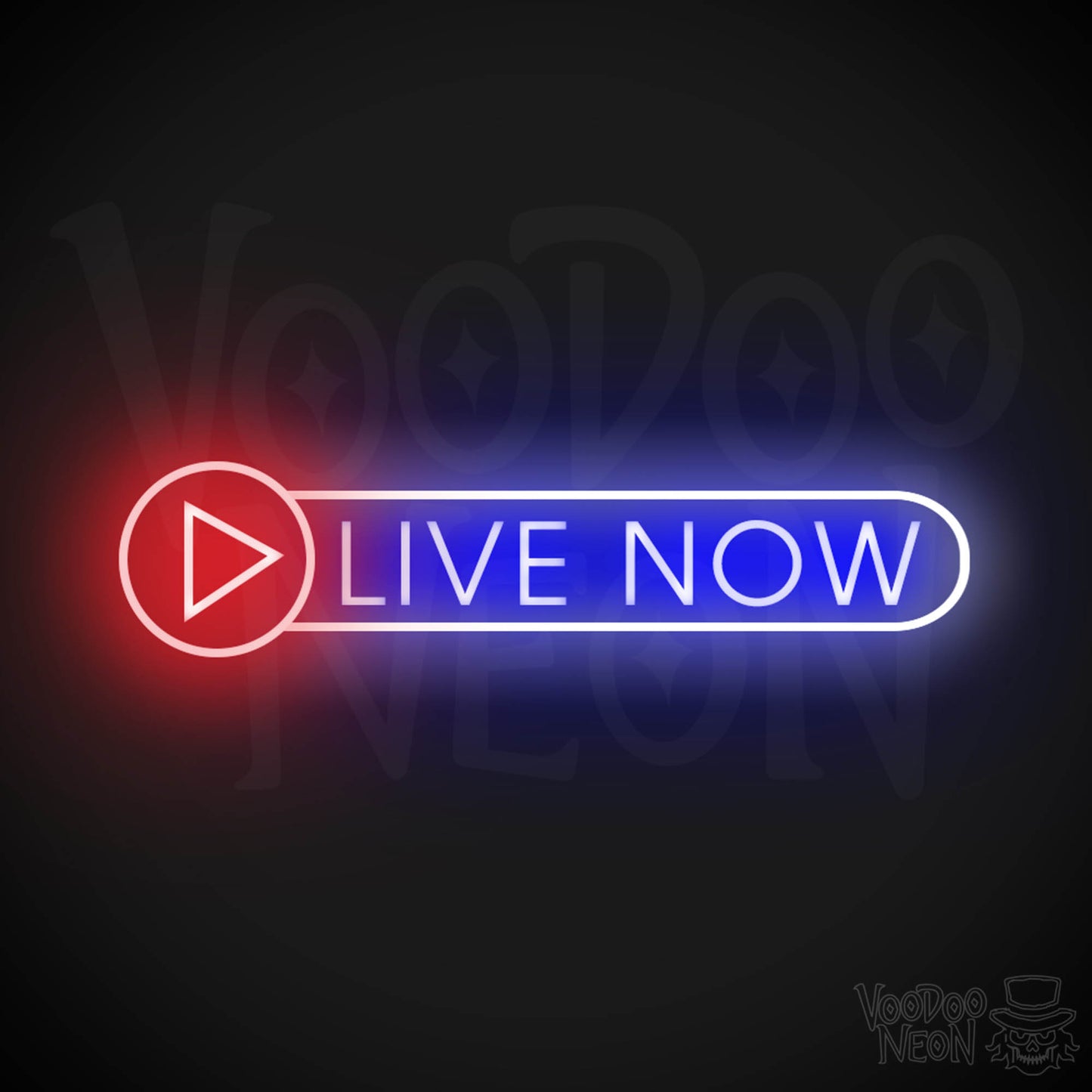 Live Now Neon Sign - Neon Live Now Sign - Podcast Sign - Color Multi-Color