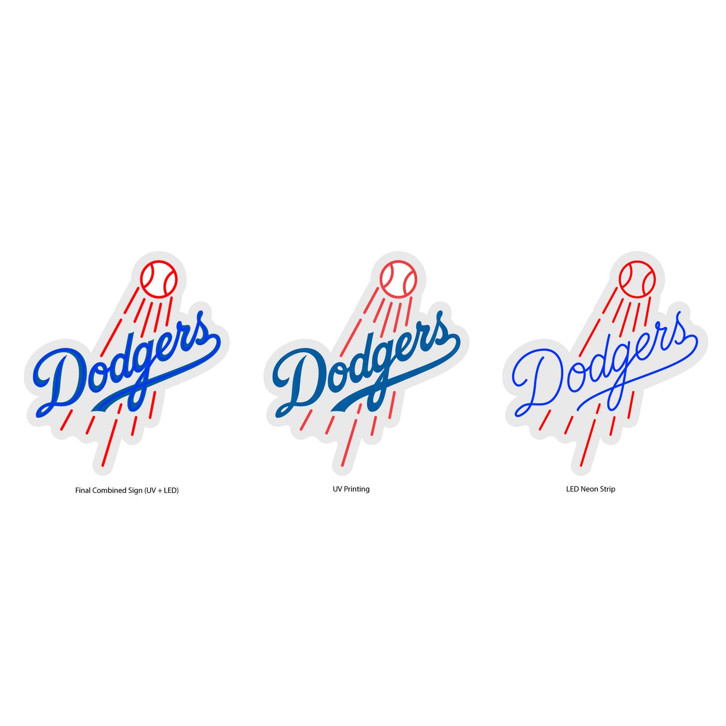 Los Angeles Dodgers Technical Drawing