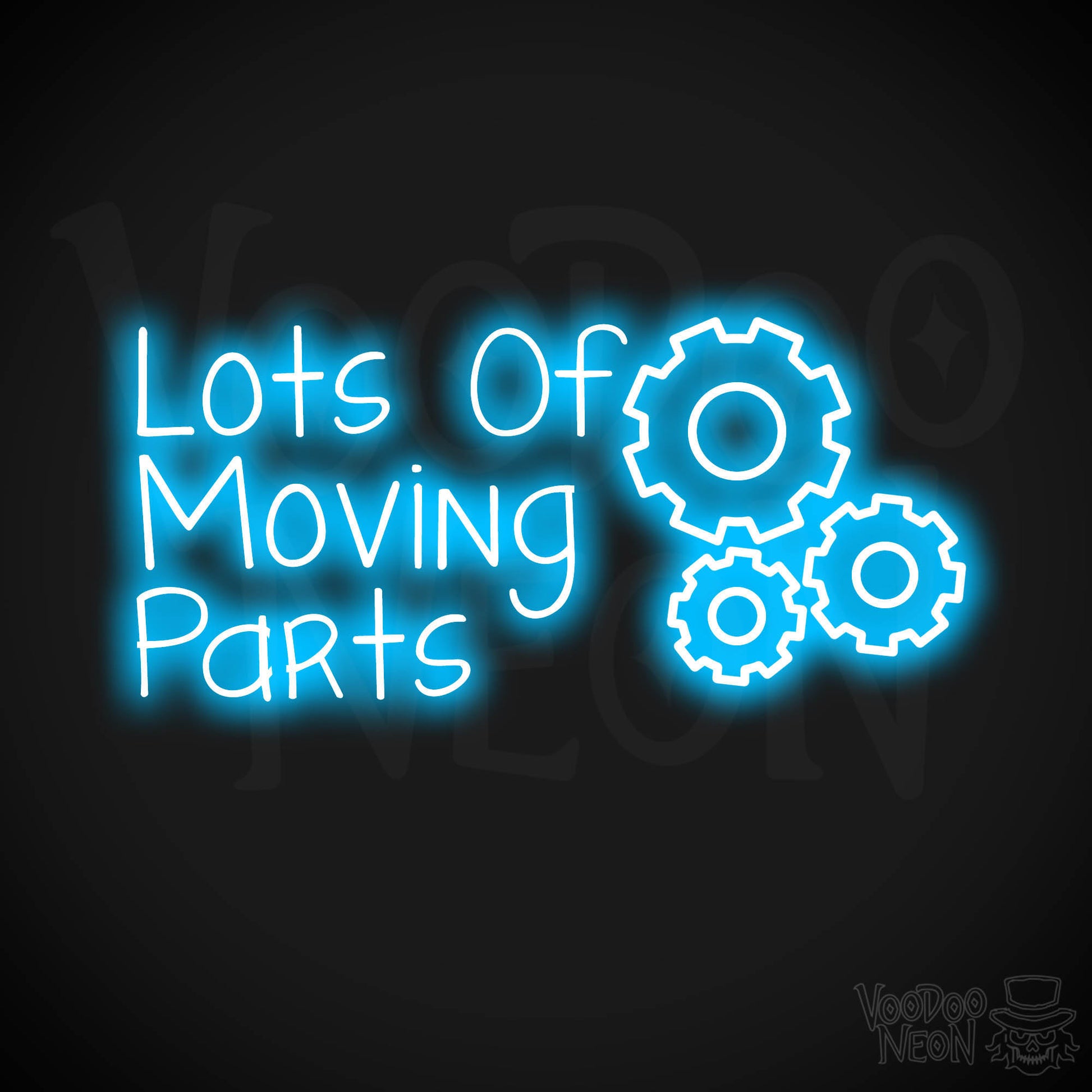 Lots Of Moving Parts LED Neon - Dark Blue