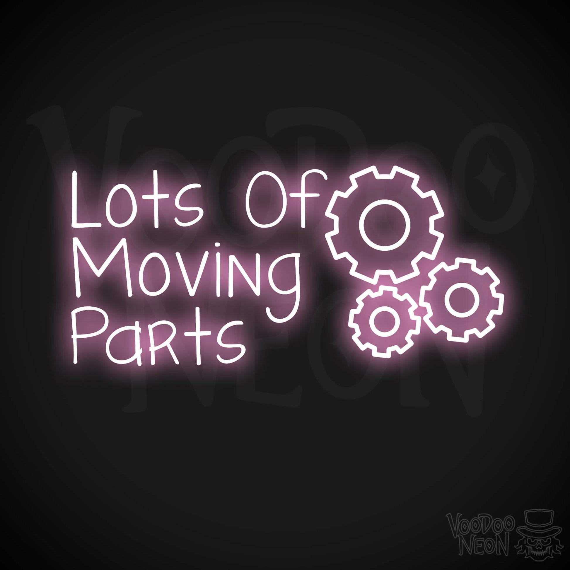 Lots Of Moving Parts LED Neon - Light Pink