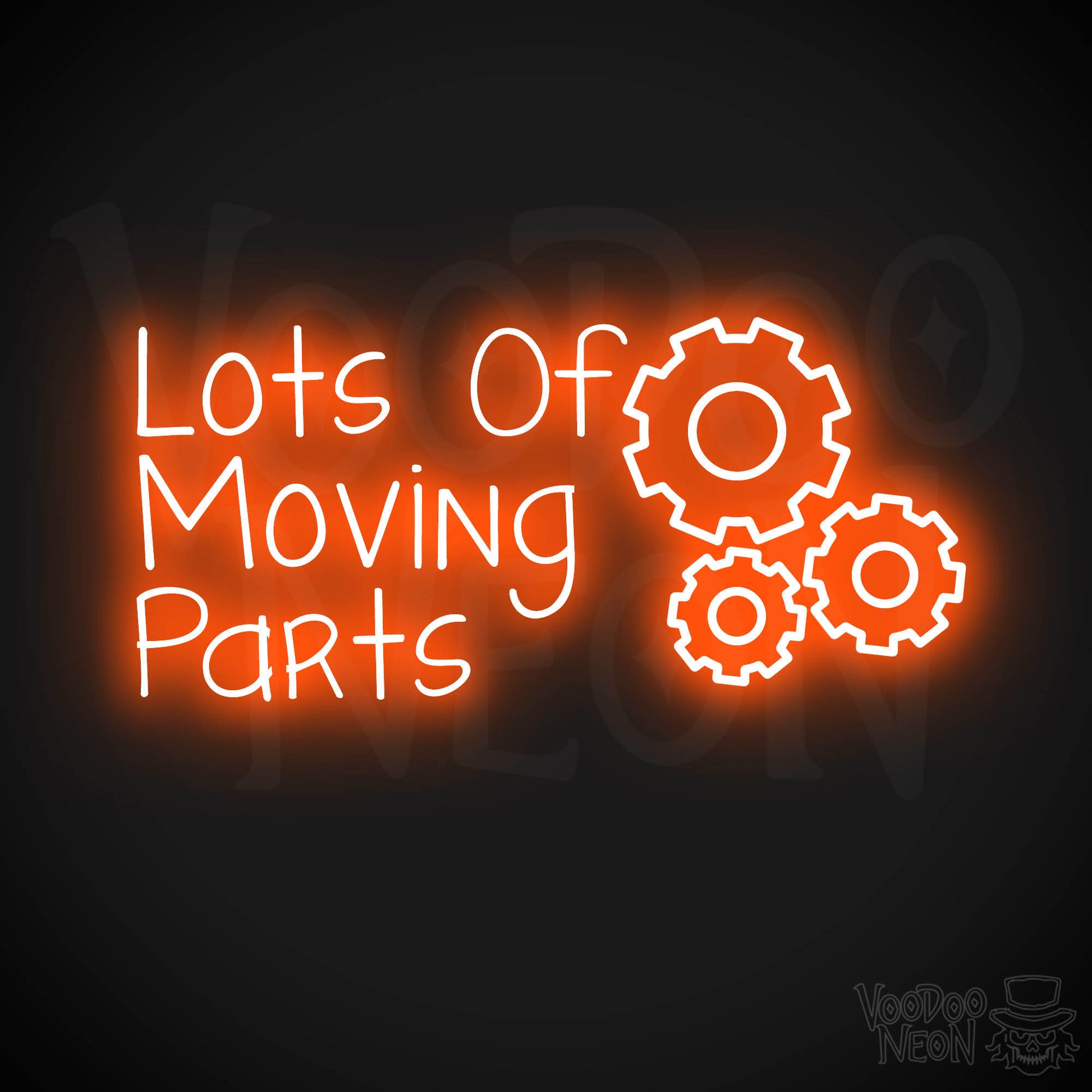 Lots Of Moving Parts LED Neon - Orange