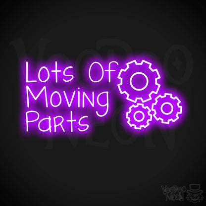 Lots Of Moving Parts LED Neon - Purple