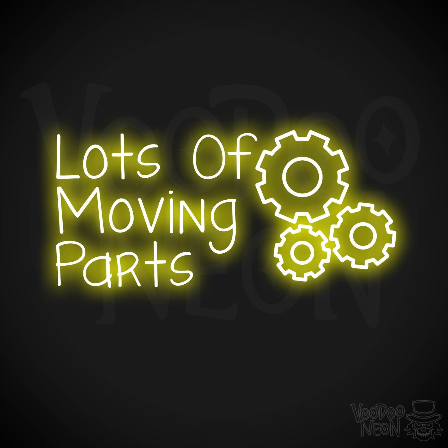 Lots Of Moving Parts LED Neon - Yellow