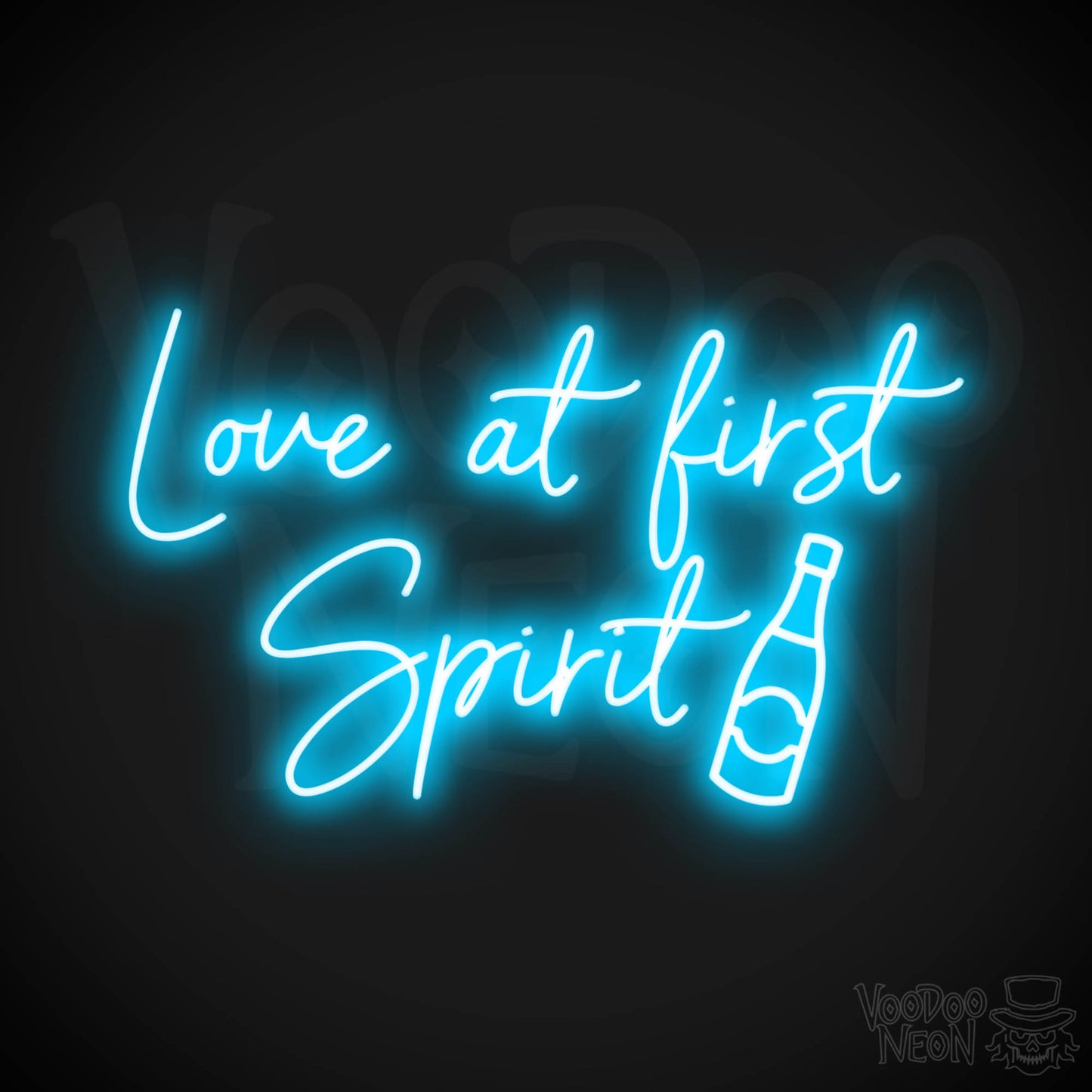 Love At First Spirit LED Neon - Dark Blue