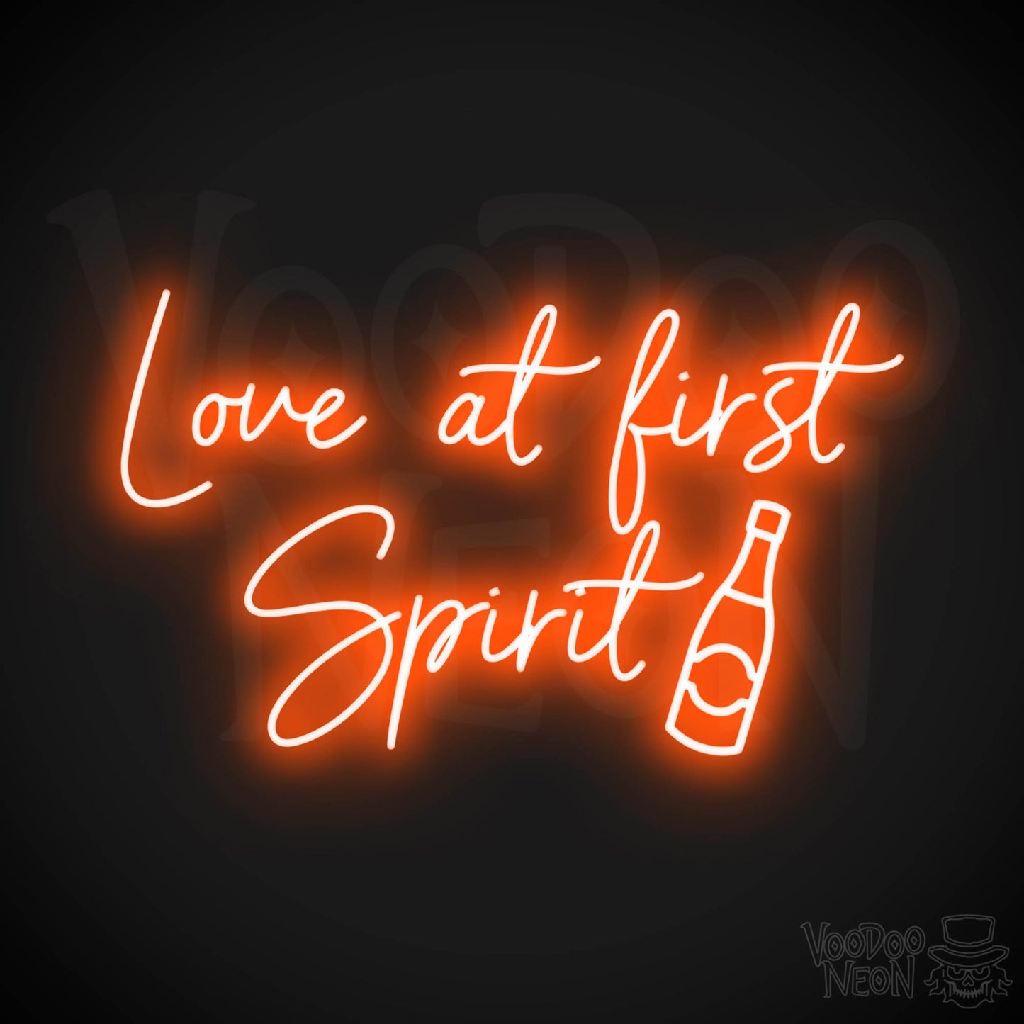 Love At First Spirit LED Neon - Orange