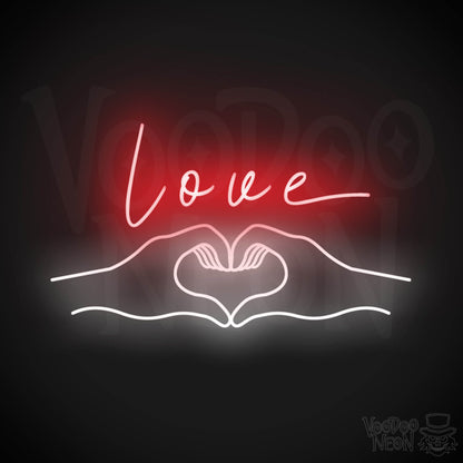 Love Heart Neon Sign - Love Heart Sign - Neon Love Heart Wall Art - Color Multi-Color