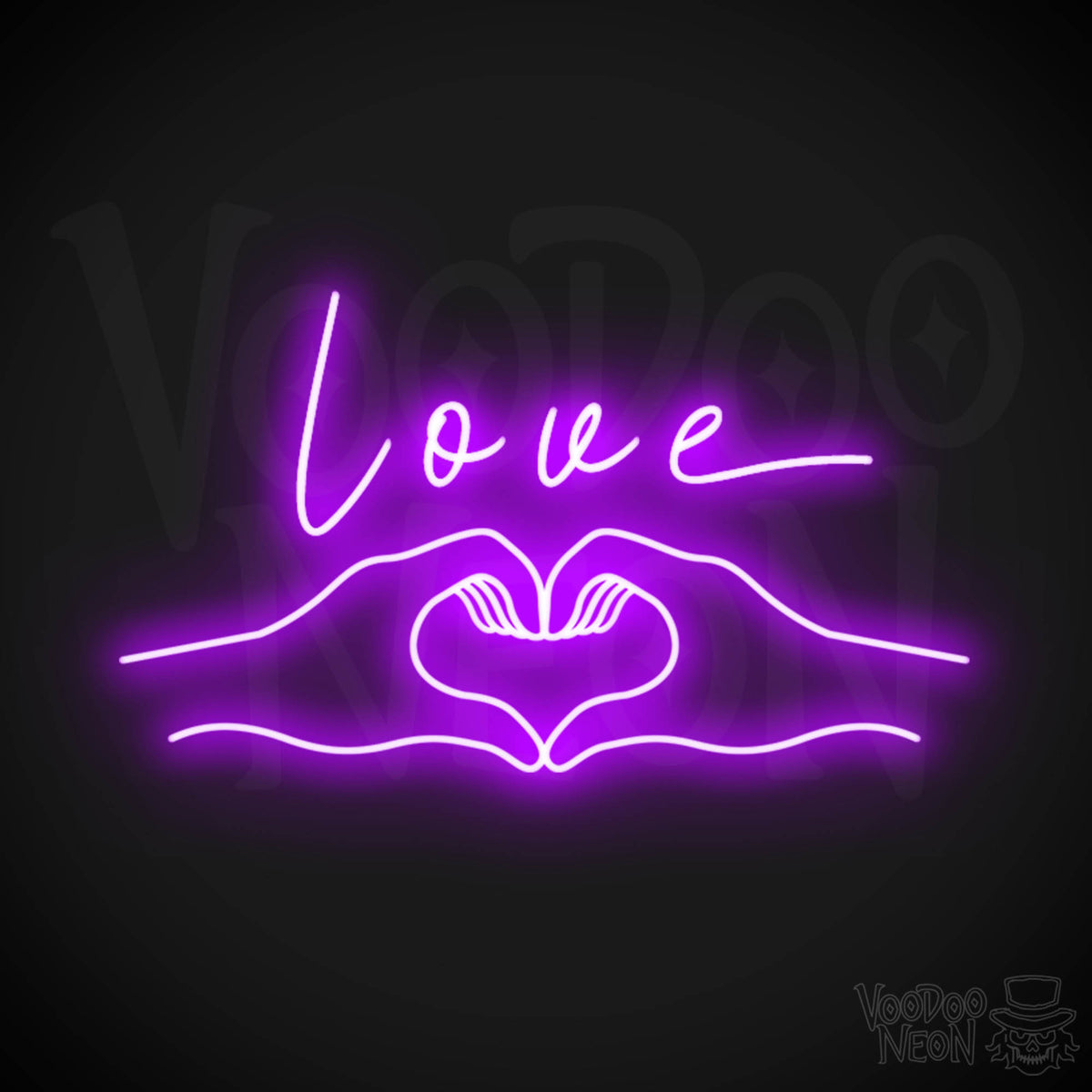 Heart And Sign Neon Love Heart Sign