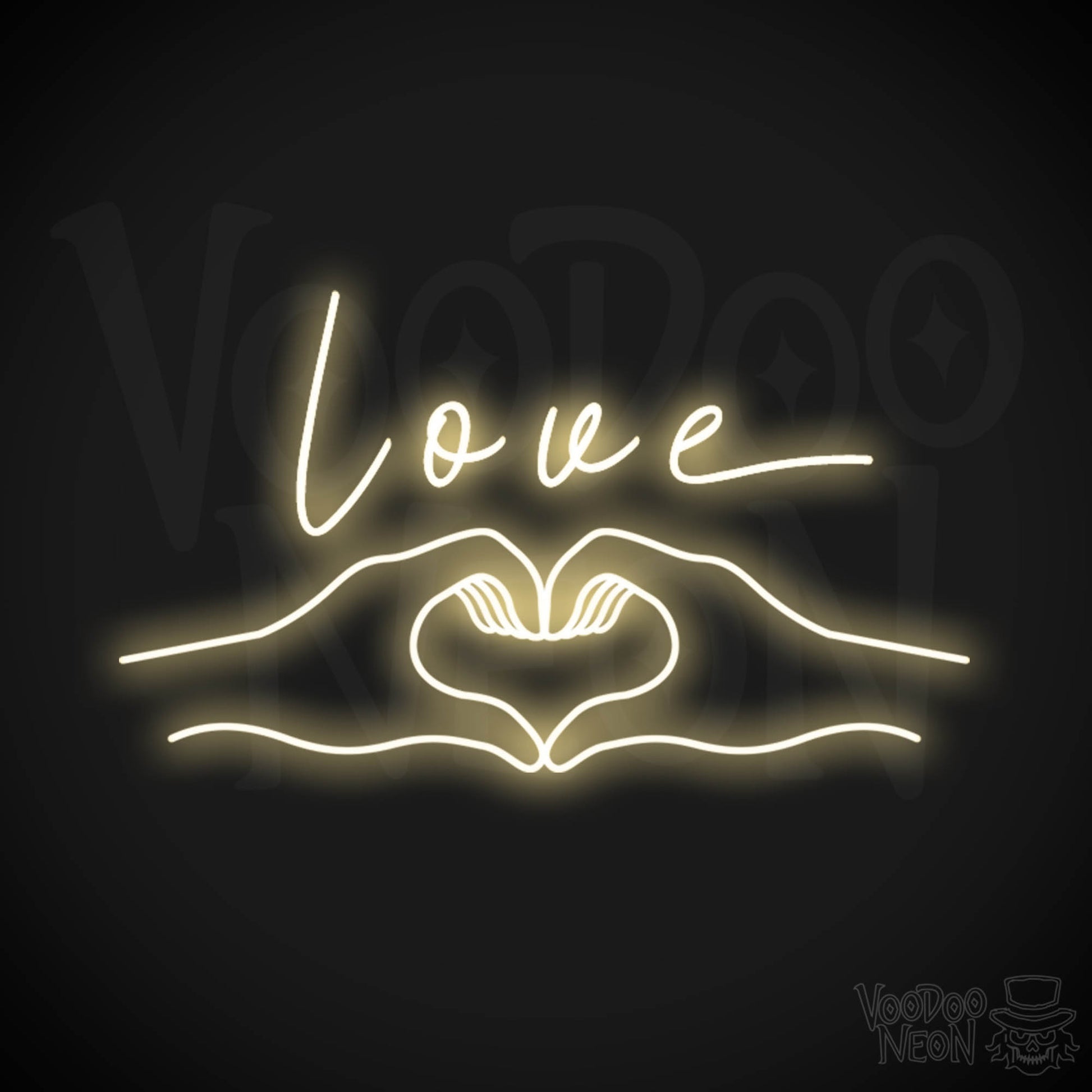 Love Heart Neon Sign - Love Heart Sign - Neon Love Heart Wall Art - Color Warm White