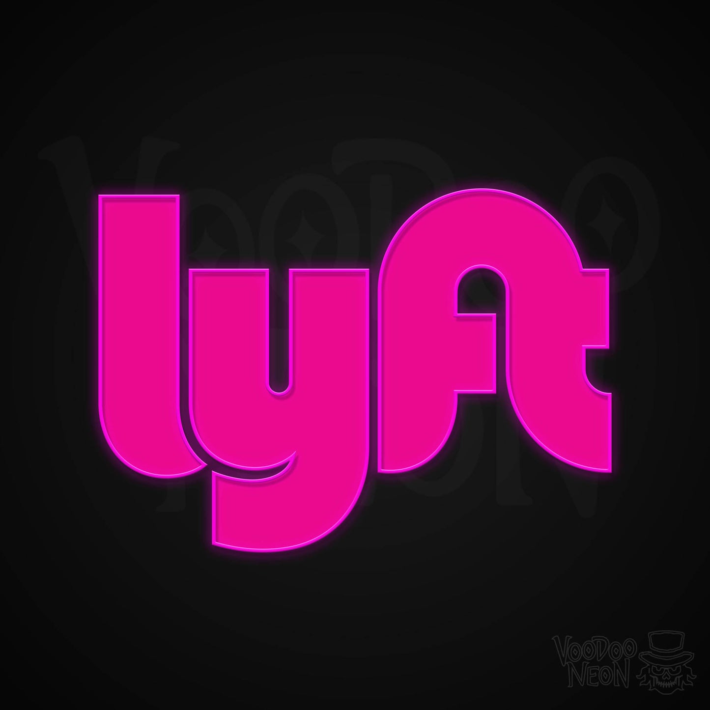 Lyft Neon Sign - Multi-Color - Blackwall