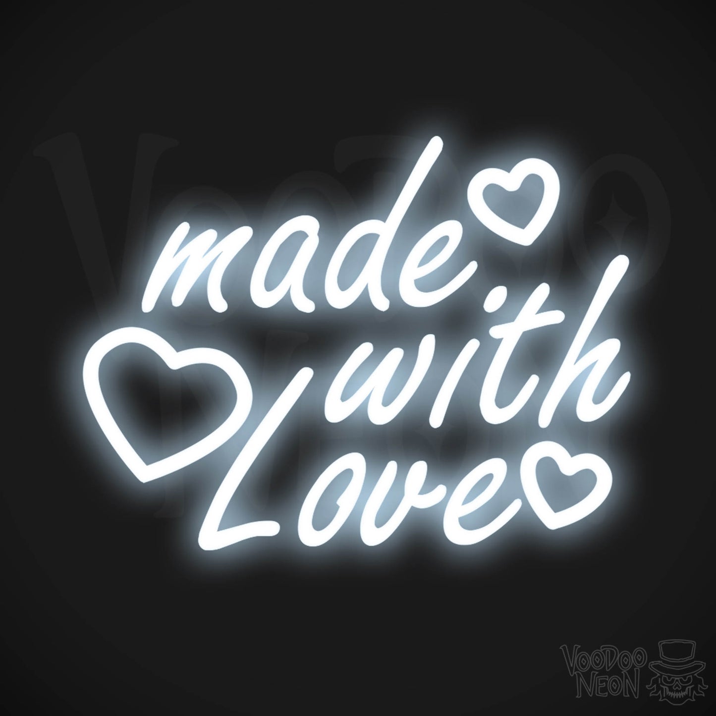 Made With Love LED Neon - Cool White