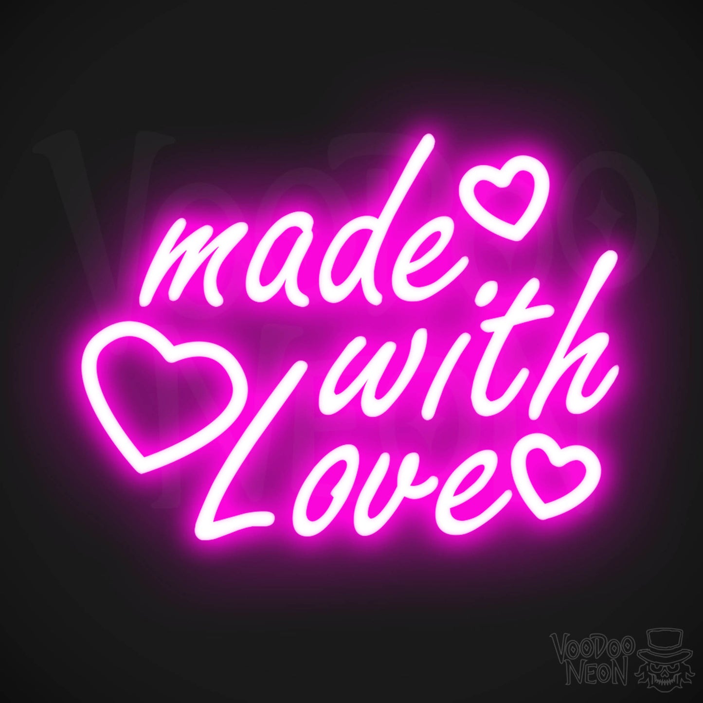 Made With Love LED Neon - Pink