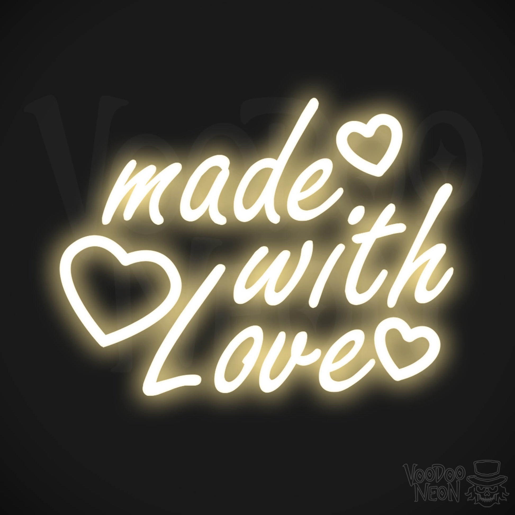 Made With Love LED Neon - Warm White