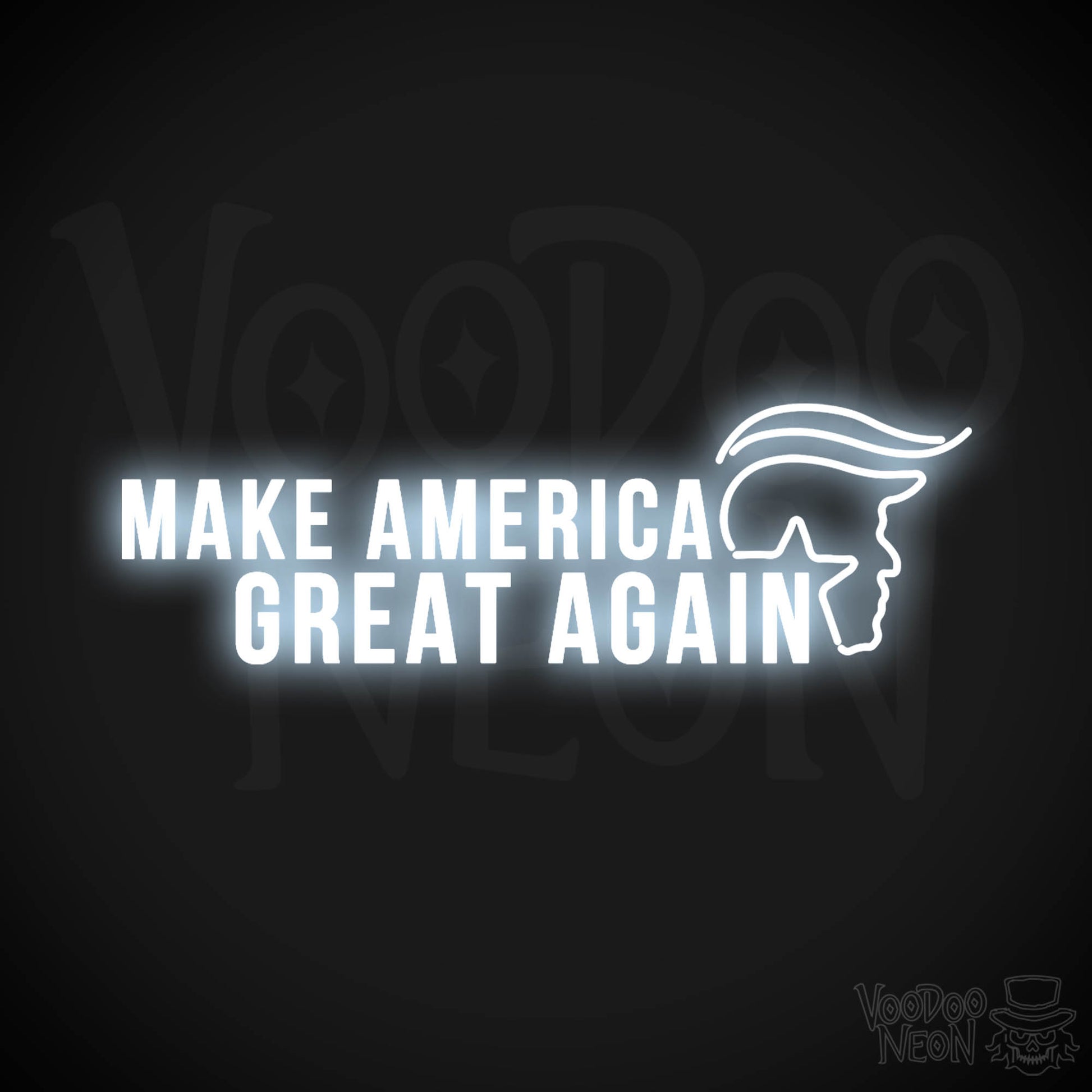 Make America Great Again Neon Sign - Make America Great Again Sign - Color Cool White