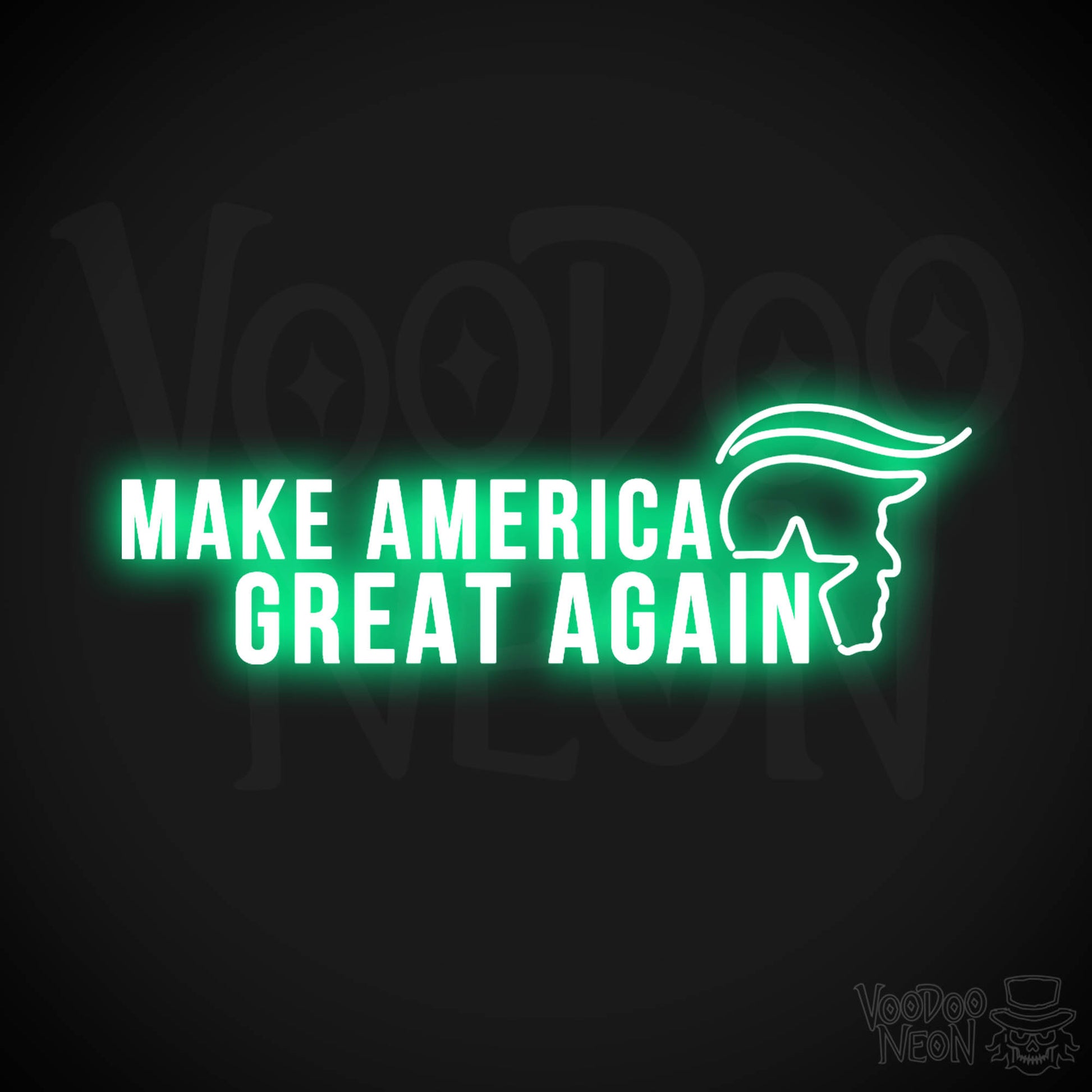 Make America Great Again Neon Sign - Make America Great Again Sign - Color Green