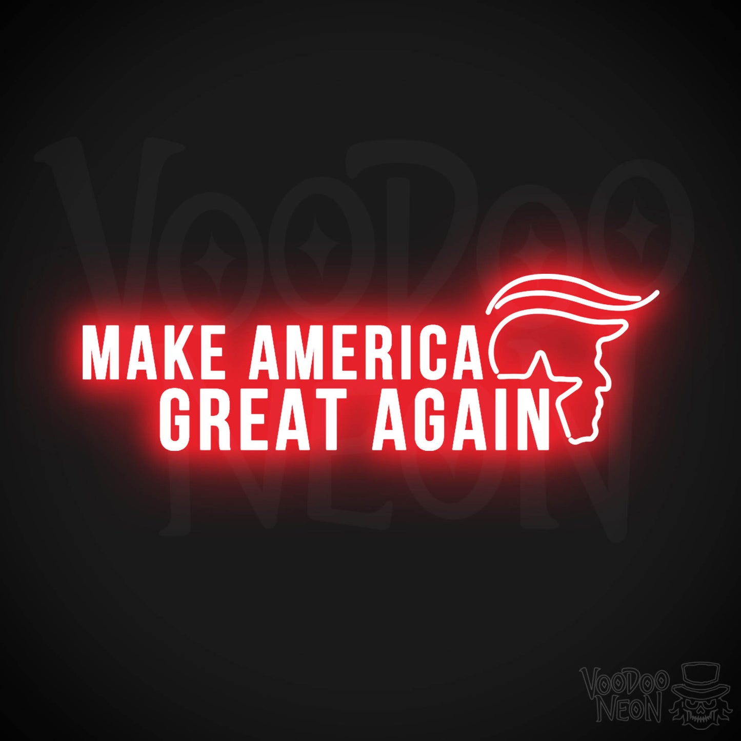 Make America Great Again Neon Sign - Make America Great Again Sign - Color Red