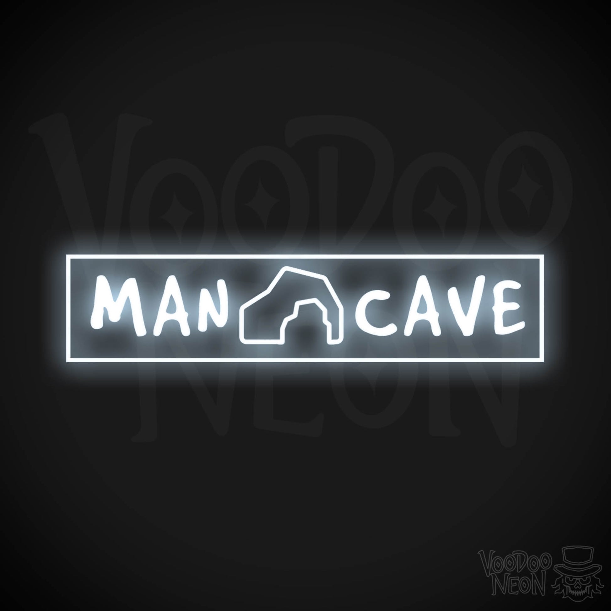 Man Cave Neon Sign - Neon Man-Cave Sign - Neon Sign for Man Cave - Color Cool White