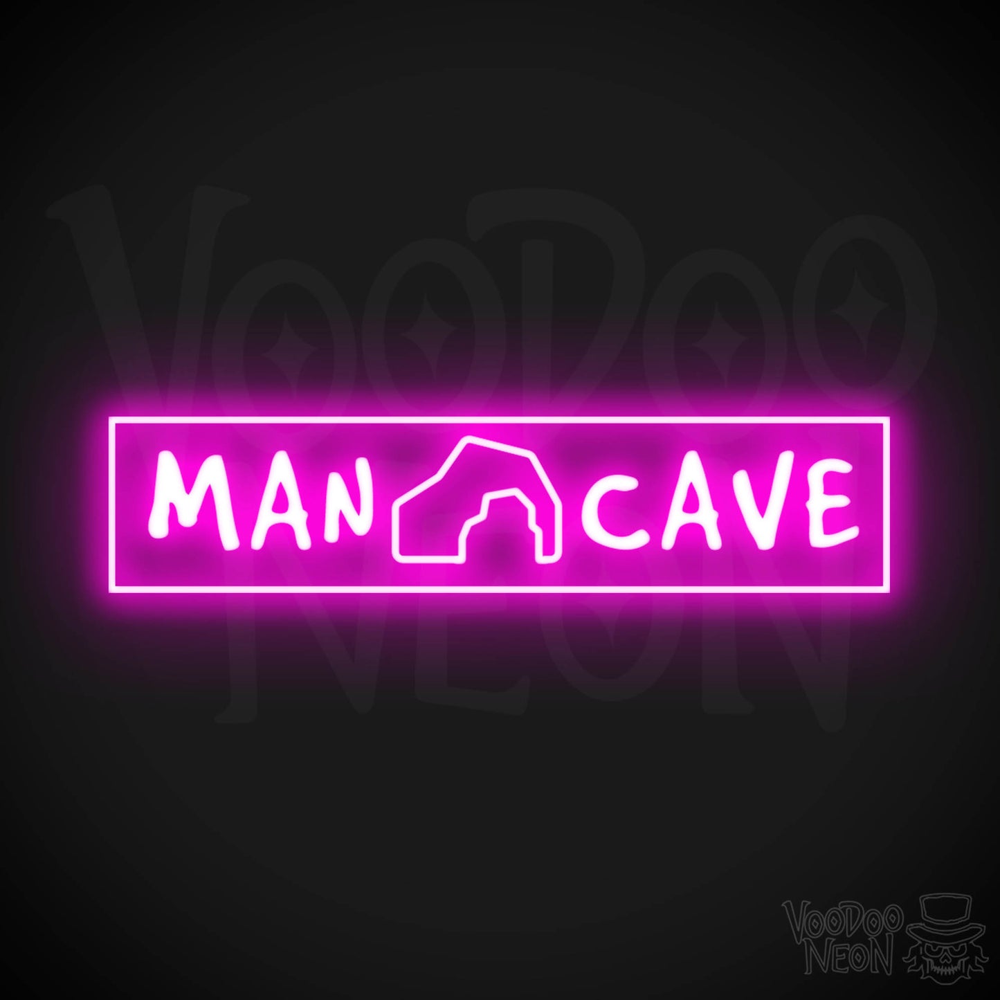 Man Cave Neon Sign - Neon Man-Cave Sign - Neon Sign for Man Cave - Color Pink