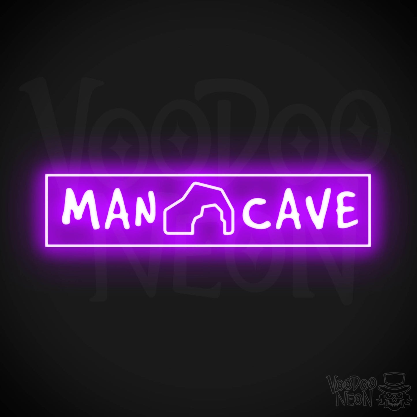 Man Cave Neon Sign - Neon Man-Cave Sign - Neon Sign for Man Cave - Color Purple