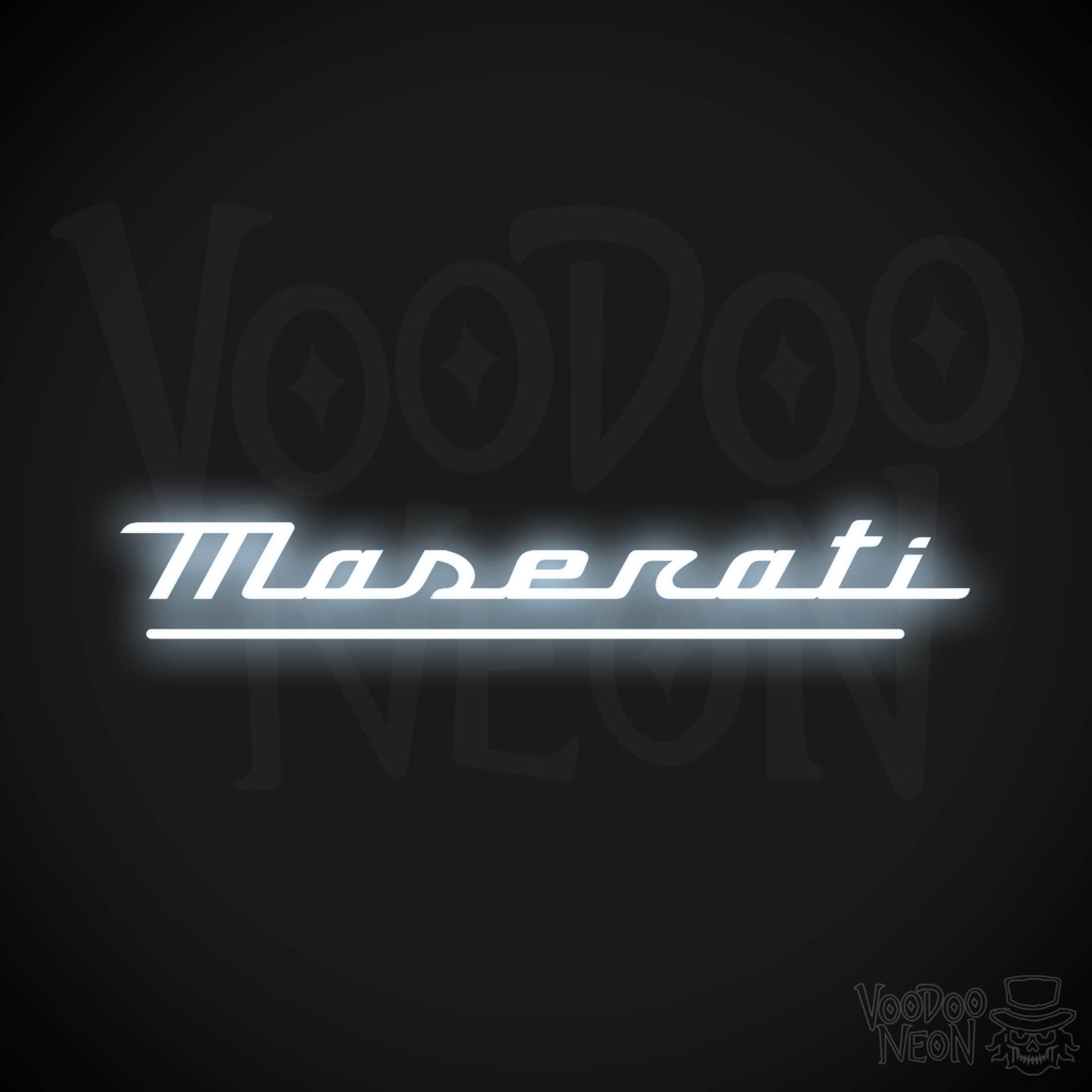 Maserati Neon Sign - Maserati Sign - Maserati Decor - Wall Art - Color Cool White