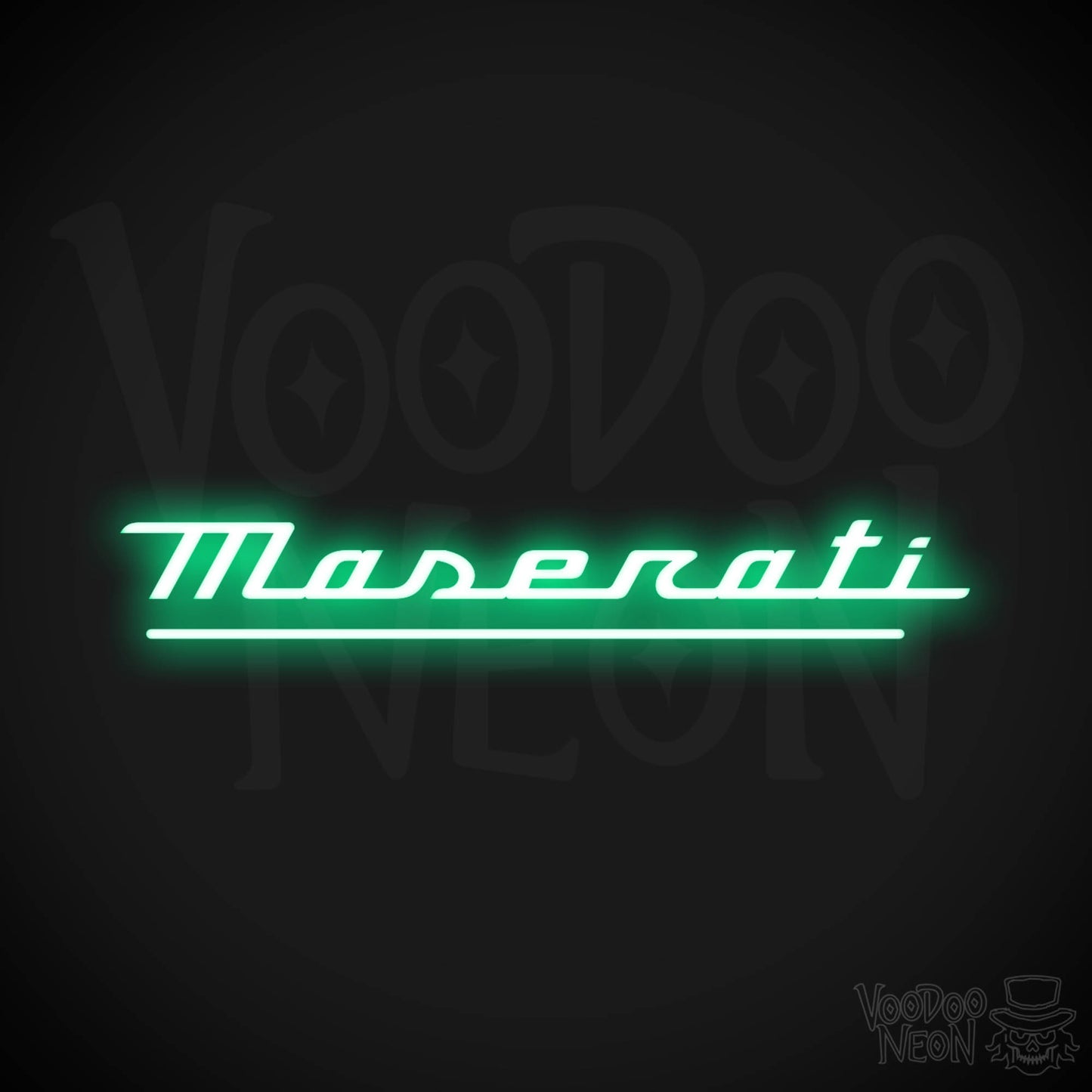 Maserati Neon Sign - Maserati Sign - Maserati Decor - Wall Art - Color Green