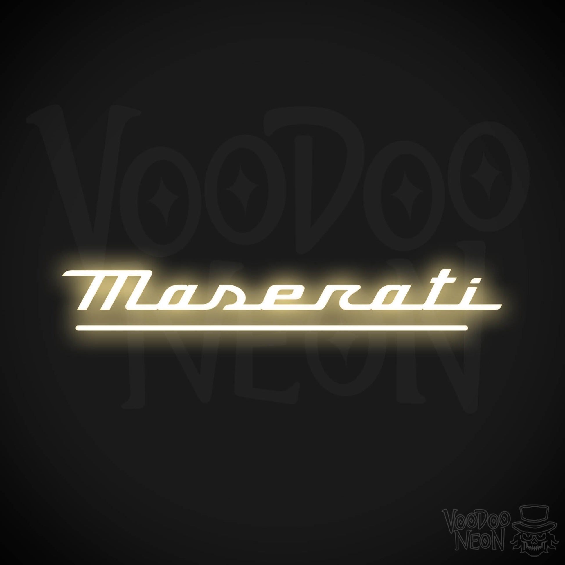 Maserati Neon Sign - Maserati Sign - Maserati Decor - Wall Art - Color Warm White