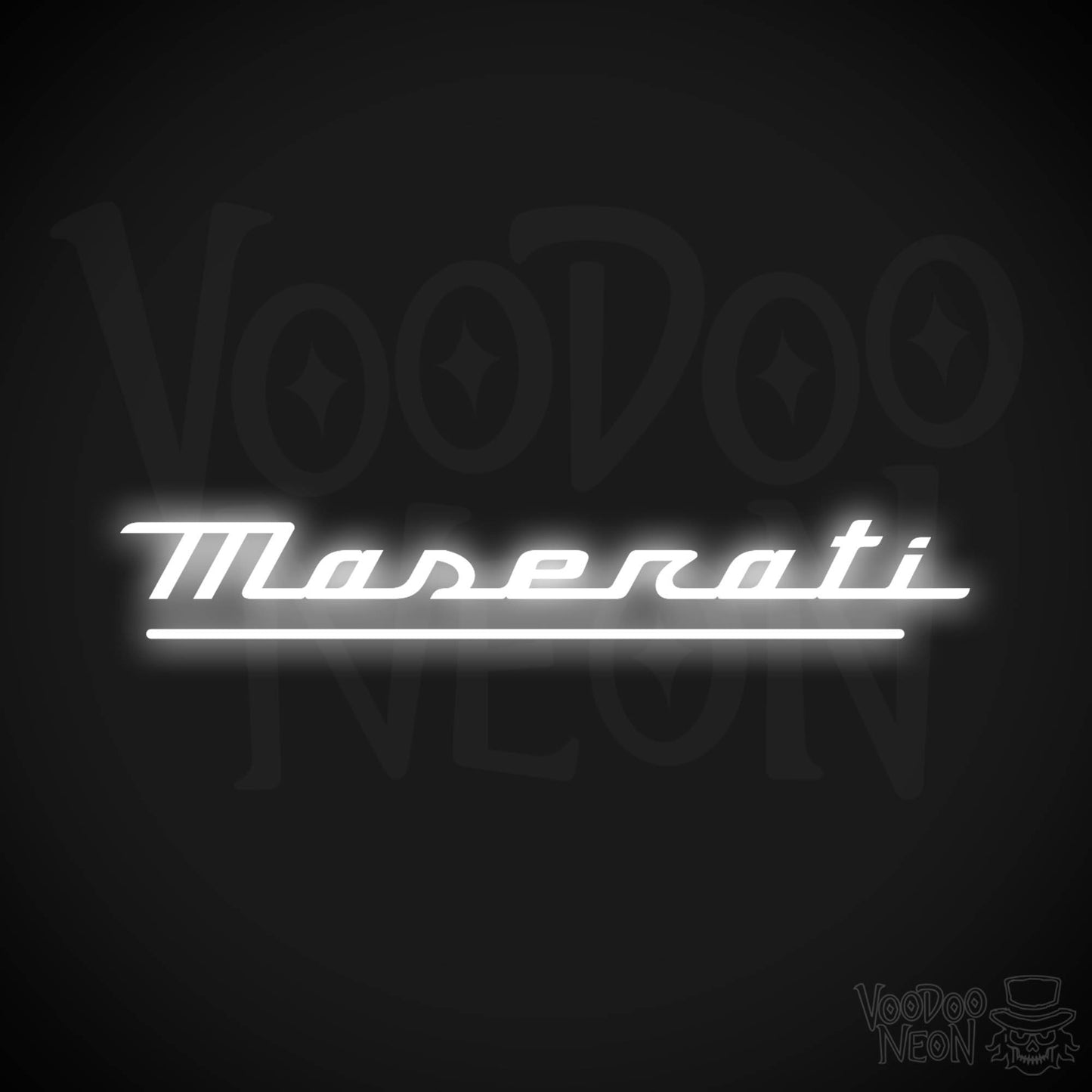 Maserati Neon Sign - Maserati Sign - Maserati Decor - Wall Art - Color White