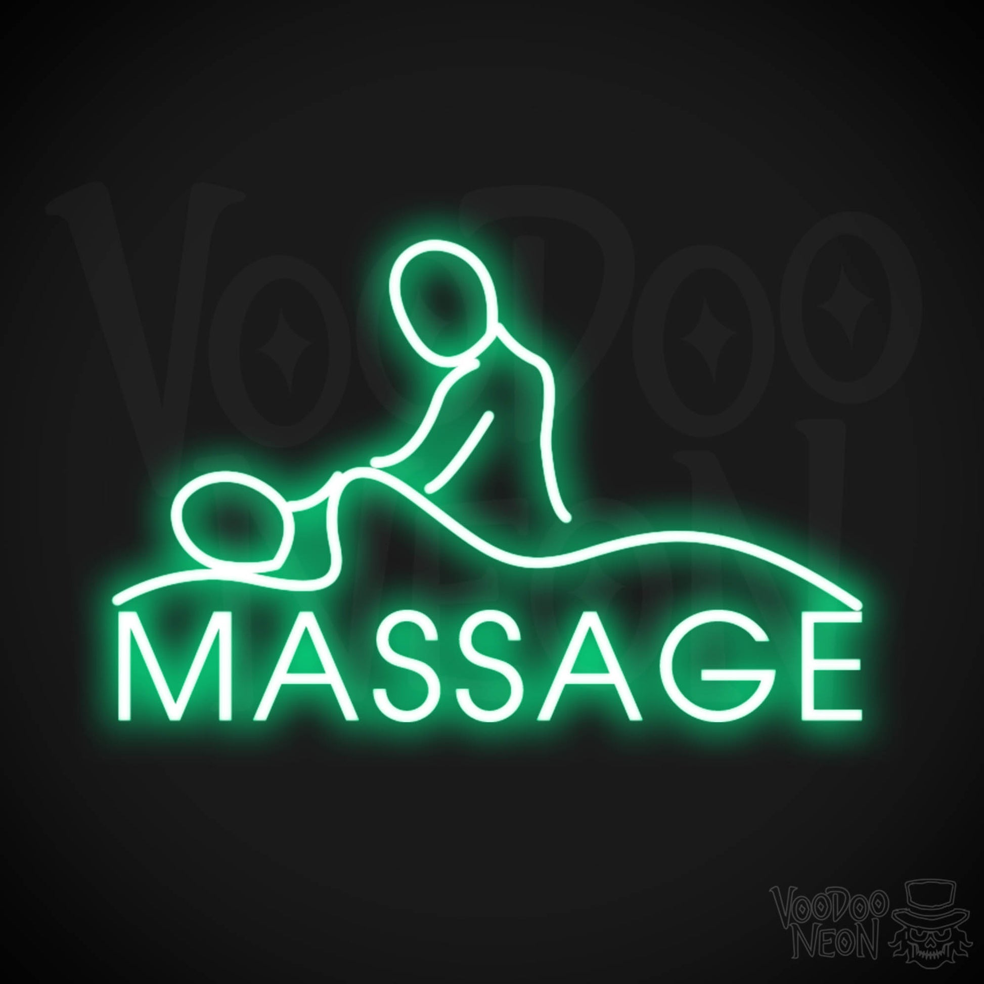 Massage Neon Sign - Neon Massage Sign - Massage Light Up Sign - Color Green